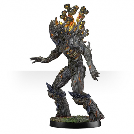 Burning Treeman and Markers | Custom Fantasy Football Miniatures